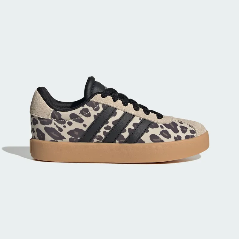Adidas VL Court 3.0 Schoenen Crystal Linen / Core Black / Khaki Six | KH8705