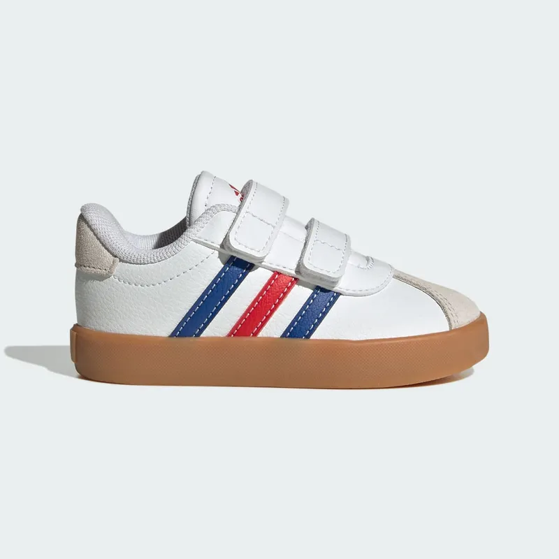 adidas VL Court 3.0 Cloud White Royal Blue Better Scarlet | JH6310
