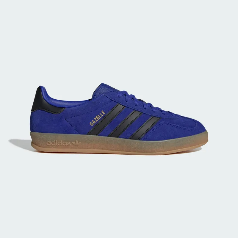 adidas Gazelle Indoor Lucid Blue Black “Lucid Blue / Core Black / Gold Metallic” | JR6302