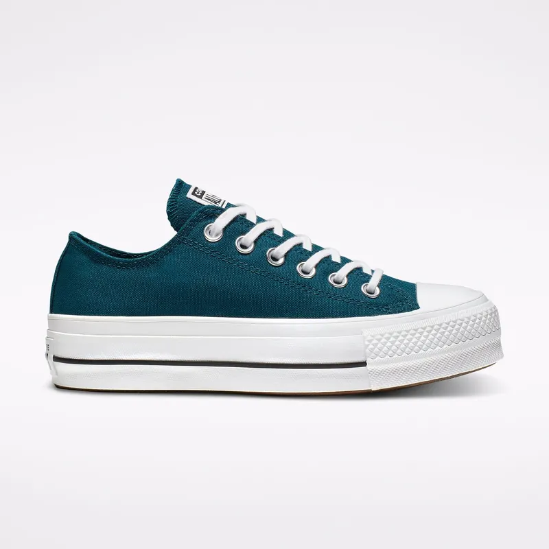 Converse Chuck Taylor All Star Lift Ox “Midnight Turq/White/Black” “Midnight/White/Black” | 566283C