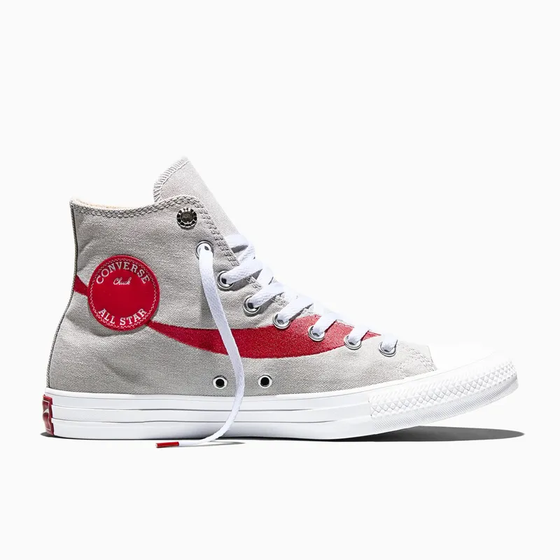 Converse Chuck Taylor All Star Hi Coca-Cola Silver “Silver / Red” | A18436C