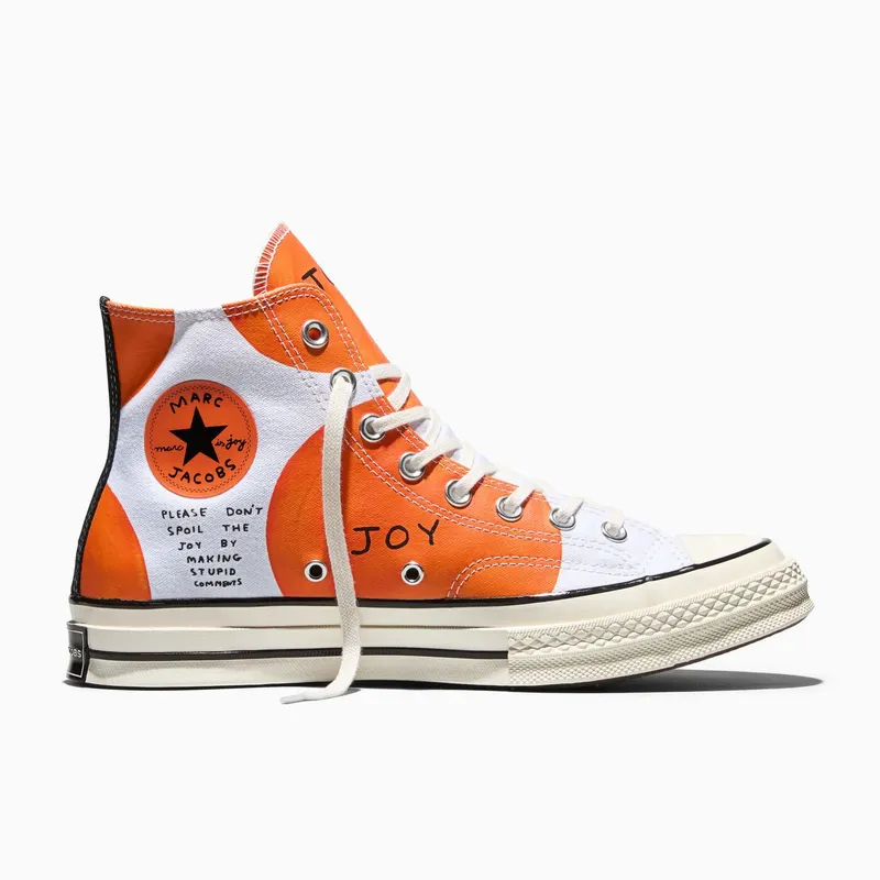 Converse Chuck 70 Hi Marc Jacobs Joy Mandarin Orange “White / Black / Mandarin Orange” | A19269C