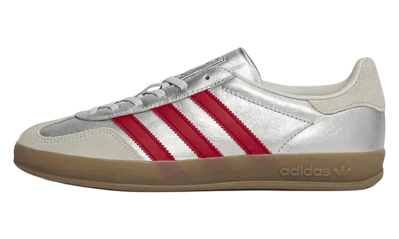 Adidas Gazelle Indoor Womens “Silver Metallic Better Scarlet” | JR2403
