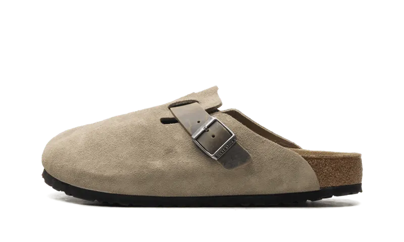 Birkenstock Boston “Mixed Leather Faded Khaki” | 1031516
