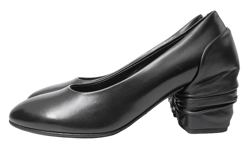 Comme Des Garcons Drape Heel Leather Pumps Womens “Black” | K165534