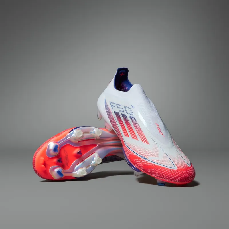 adidas F50+ Elite Laceless FG Cloud White Solar Red “Cloud White / Solar Red / Lucid Blue” | IF1276