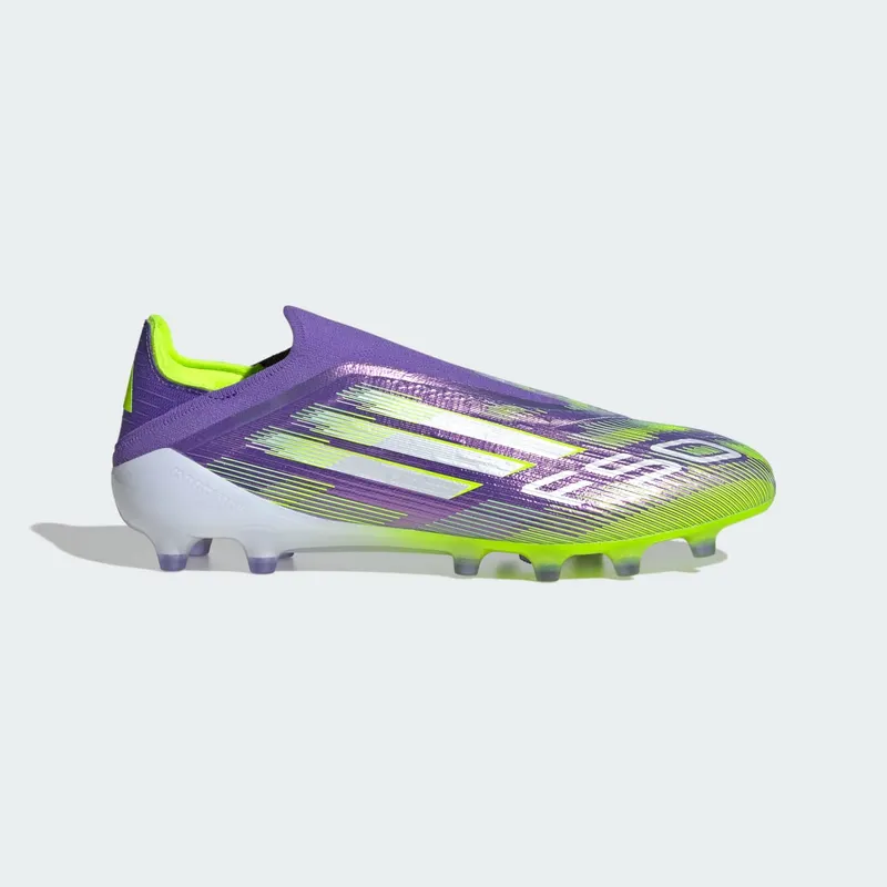 adidas F50 Elite Laceless AG Purple Rush Cloud White Lucid Lemon | JR5364