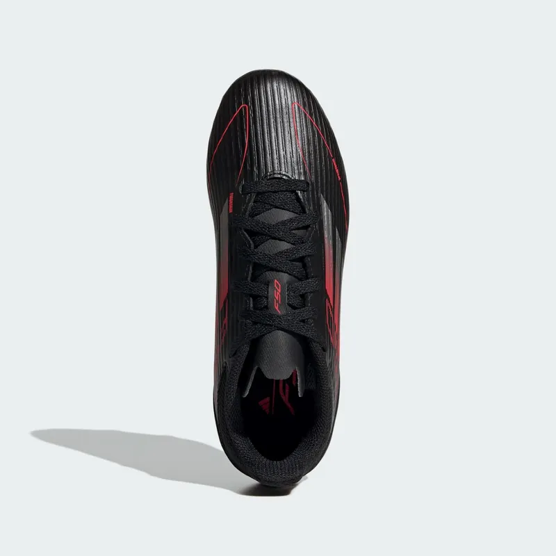 adidas F50 League FG/MG Stealth Victory Pack “Core Black / Iron Metallic / Lucid Red” | IE3744