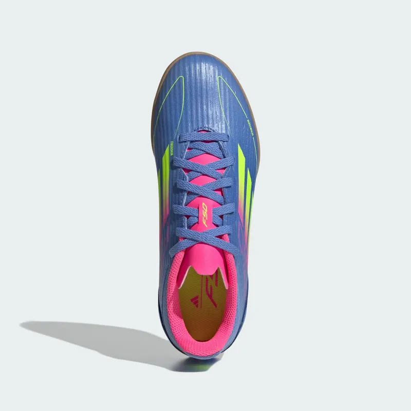 adidas F50 League Indoor Blue Fusion Lucid Lemon Lucid Pink | IE3749