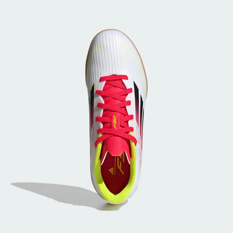 adidas F50 League Indoor Cloud White Core Black Solar Yellow | IE3750
