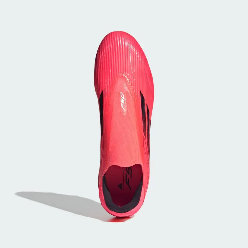 adidas F50 League Laceless Firm/Multi-Ground Turbo Aurora Black Platinum Metallic | IE0607