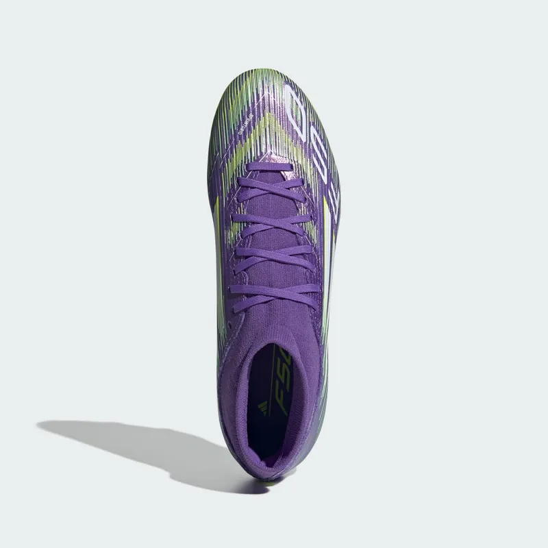 adidas F50 League Mid-Cut FG/MG Purple Rush Cloud White Lucid Lemon | JI0886