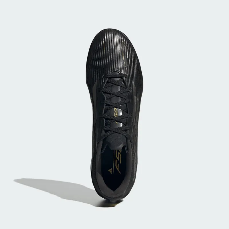 adidas F50 League Turf Core Black Iron Metallic Gold Metallic | IF1337