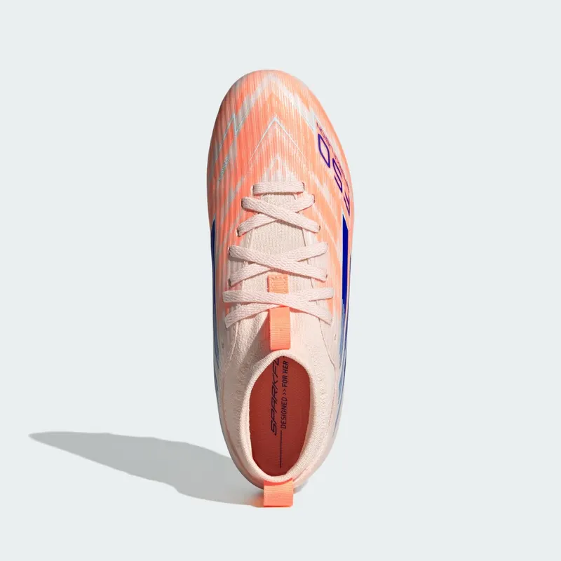 adidas F50 Sparkfusion League Mid-Cut FG/AG Coral Blaze Pack “Bliss Orange / Lucid Blue / Beam Orange” | JR3971