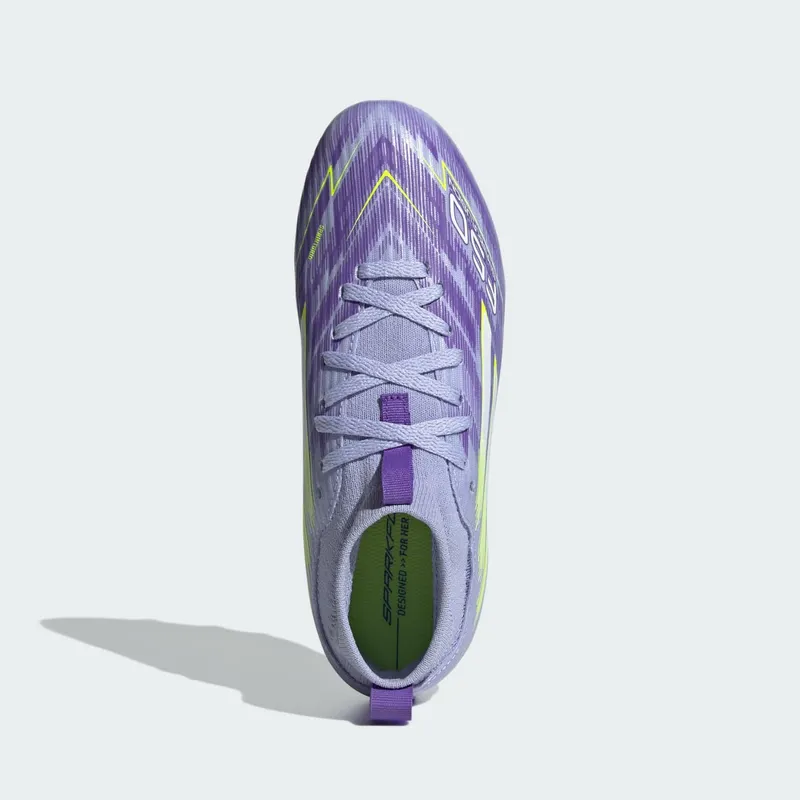 adidas F50 League Mid-Cut FG/AG Sparkfusion Radiant Blaze Pack “Violet Tone / Lucid Lemon / Purple Rush” | JR3959