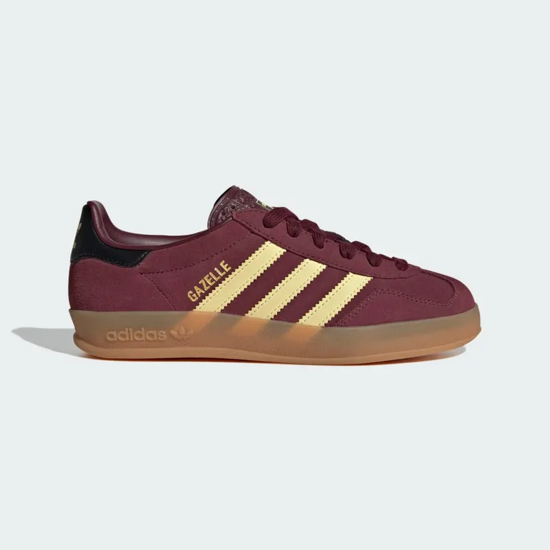 Adidas Gazelle Indoor Maroon / Almost Yellow / Gold Metallic | KJ2291