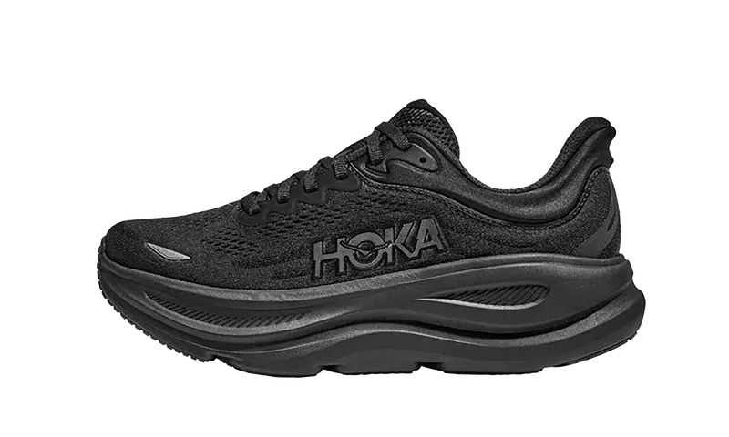 Hoka Bondi 9 Wide “Black” | 1162013-BBLC