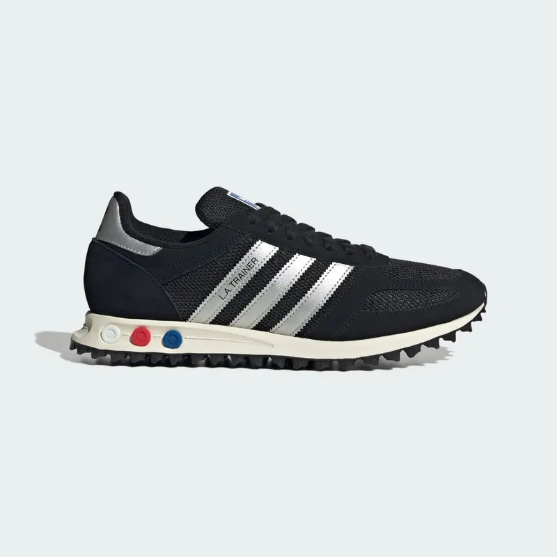 Adidas LA TRAINER OG SCHOENEN Core Black / Silver Metallic / Off White | KJ4381