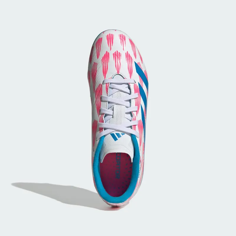 adidas Predator League FG Cloud White Solar Blue Solar Pink | IF6352