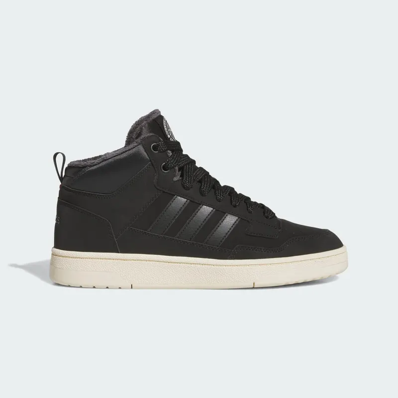 Adidas Rapid Court Mid Winterized Core Black / Carbon / Cream White | JR1026