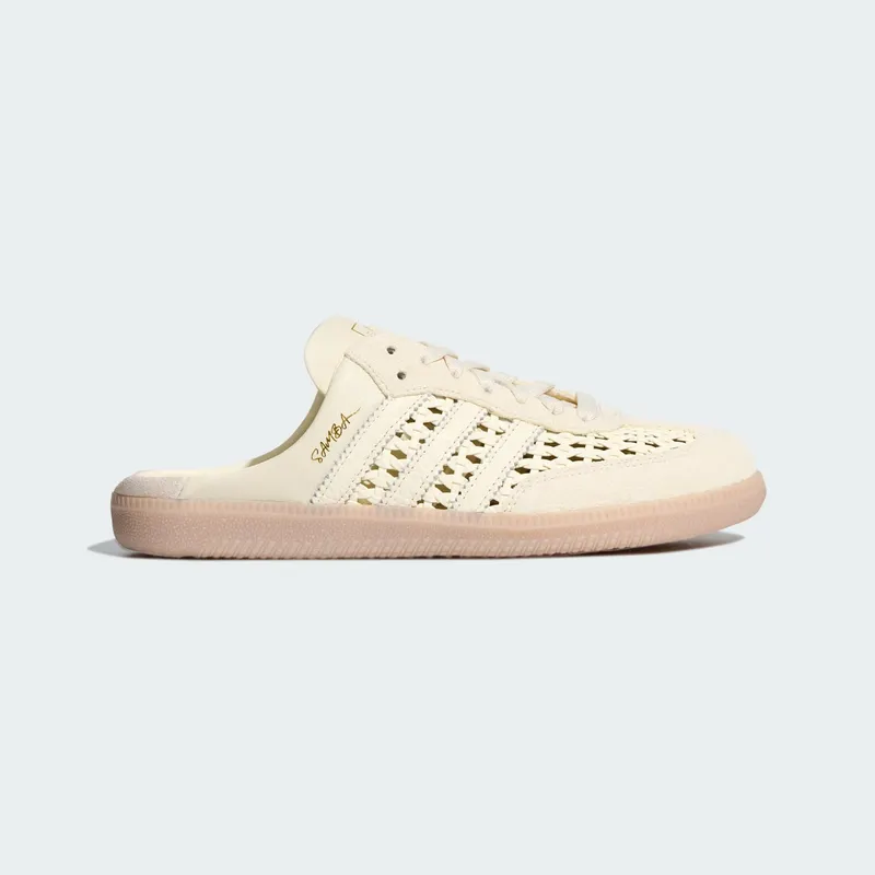 Adidas SAMBA OG MULE SHOES Cream White / Cream White / Gold Metallic | KH7719