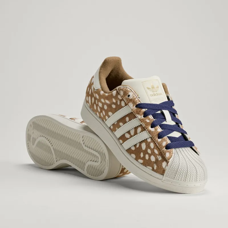 Adidas SUPERSTAR II Brown Desert / Off White / Dark Blue | KJ4642