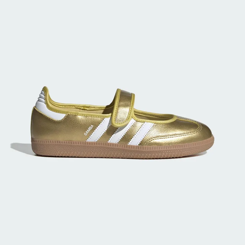 Adidas Samba Jane Gold Metallic / Cloud White / Gum | IH6599