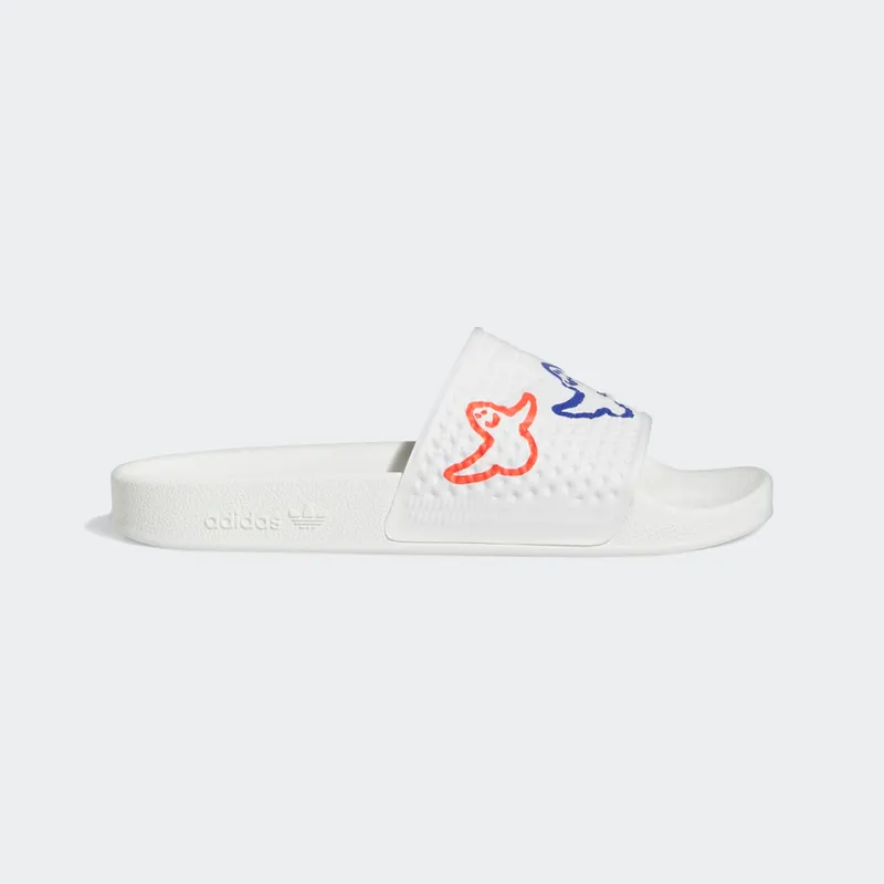 adidas Shmoofoil Slides Cloud White Bright Red Pulse Mint | HQ2034