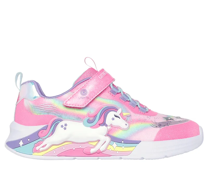 Skechers S-Lights: Unicorn Chaser Sneaker Roze | 302298L_PKMT