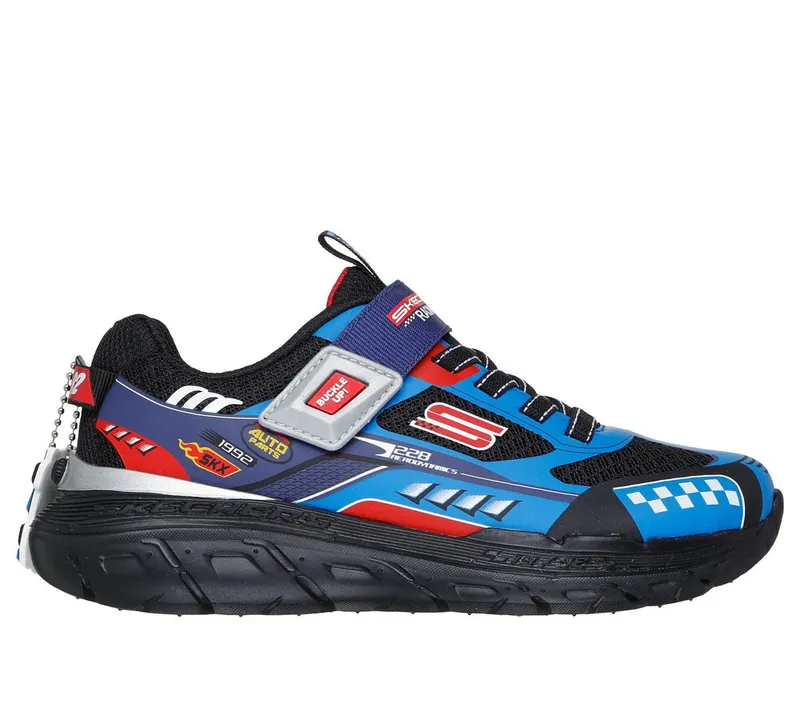 Skechers Skech Tracks Sneaker Blauw/Rood | 402303L_BLRD