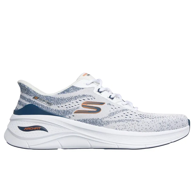 Skechers Slip-ins: Arch Fit 3.0 Sneaker Wit/Marine | 233400_WNV