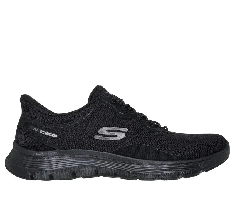 Skechers Slip-ins: Flex Appeal 5.0 – Easy Breezy Sneaker Zwart | 150218_BBK