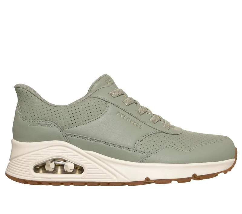 Skechers Slip-ins: UNO – Banksia Luxe Sneaker Sage | 177118_SAGE