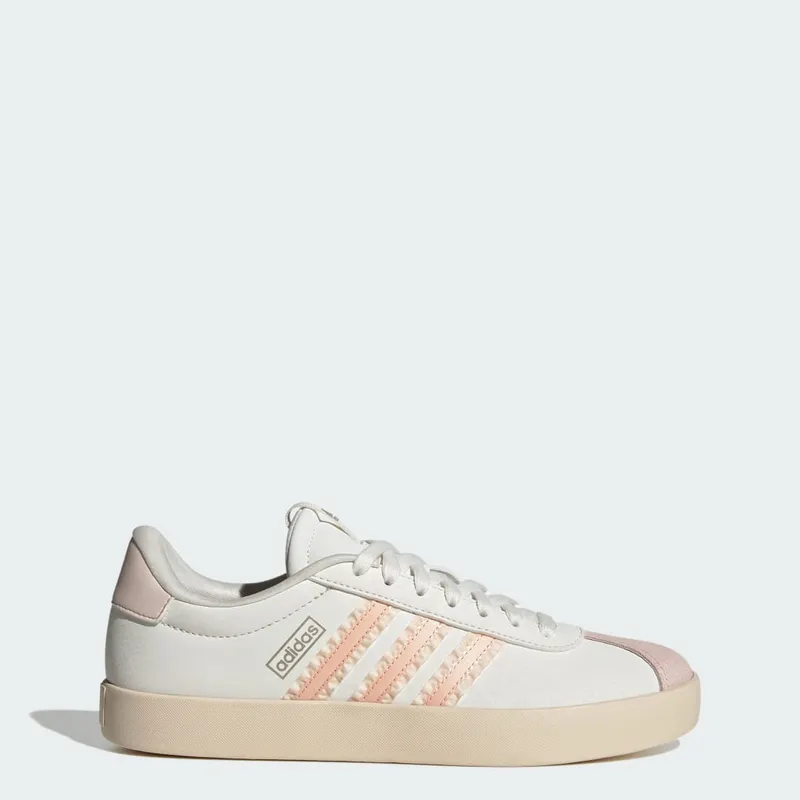 Adidas VL COURT 3.0 Core White / Blush Pink / Cyber Metallic | IH6602