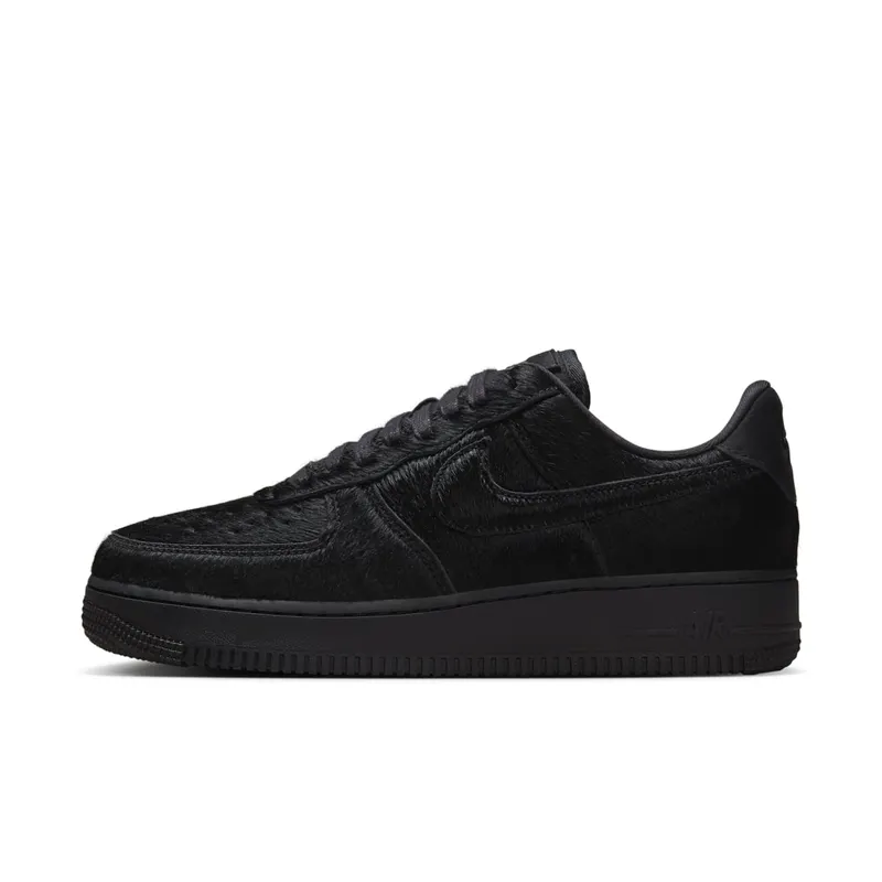 Nike AIR FORCE 1 ’07 “Triple Black Pony Hair” | II7398-001