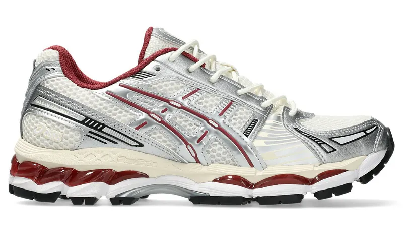 Asics GEL-Kayano 12.1 “Silver Burgundy” “White / Silver Metallic / Maroon” | 1203A759-102