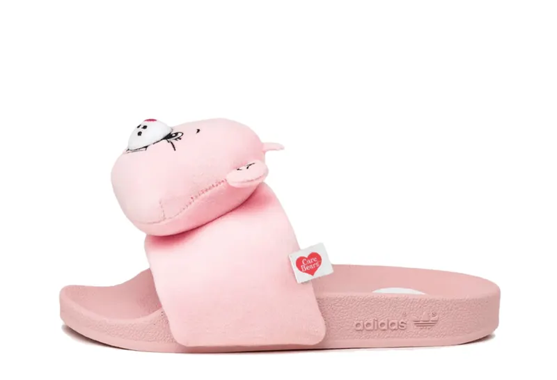 adidas x Care Bears Adilette Clear Pink “Clear Pink / Footwear White / Lucid Pink” | KH9957
