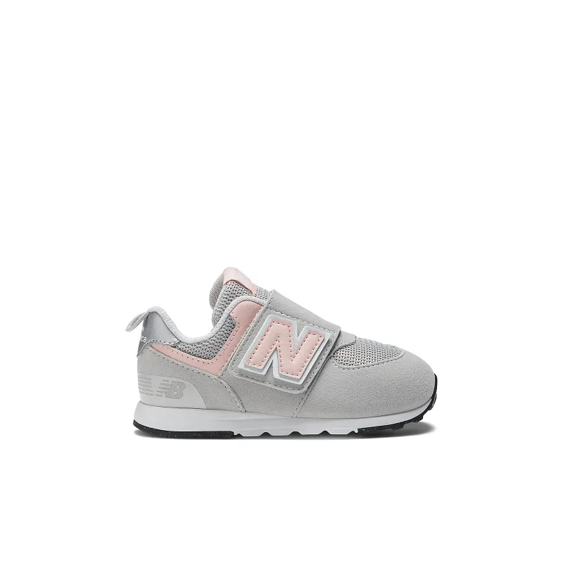 New Balance 574 Hook and Loop Rain Cloud Pink Haze | NW574PK