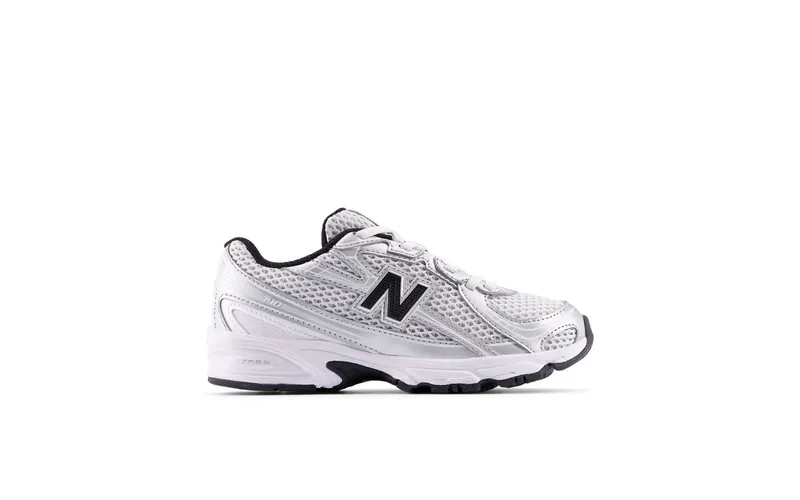 New Balance 740 Bungee Lace PS “Silver Metallic Black” | PZ740NW