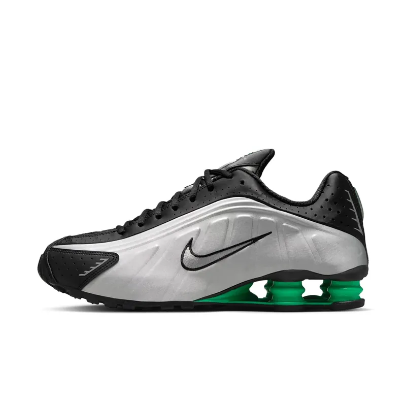 Nike Shox R4 Metallic Silver Green Shock “Metallic Silver / Black / Green Shock” | HQ1988-006