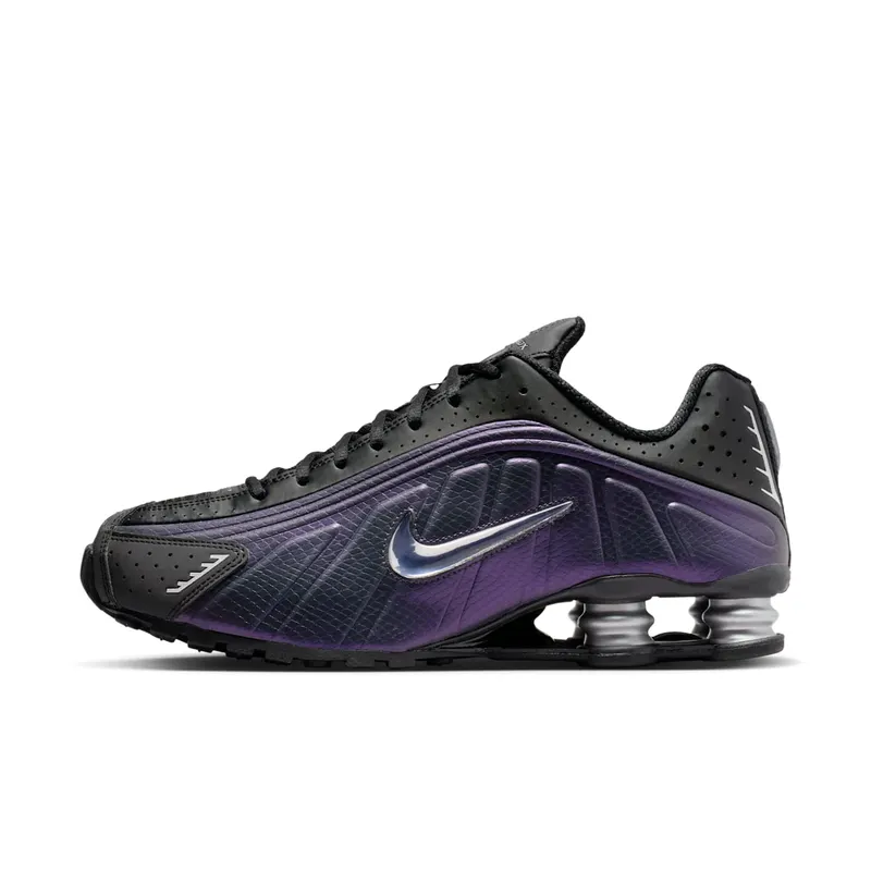 Nike Shox R4 “Purple Dynasty” “Black / Anthracite-metallic Silver” | IO4546-002