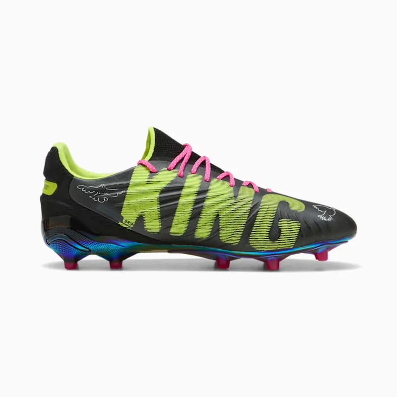 Puma King Ultimate FG/AG “KidSuper Black Electric Lime” | 108437-01