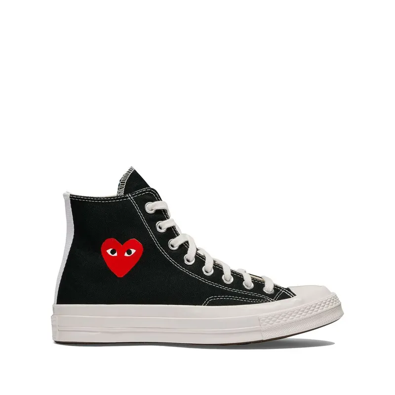 Converse X Comme Des GarÇons Play X Converse Chuck Taylor Heart-print “Blue” | AZ-K129-001 BLACK