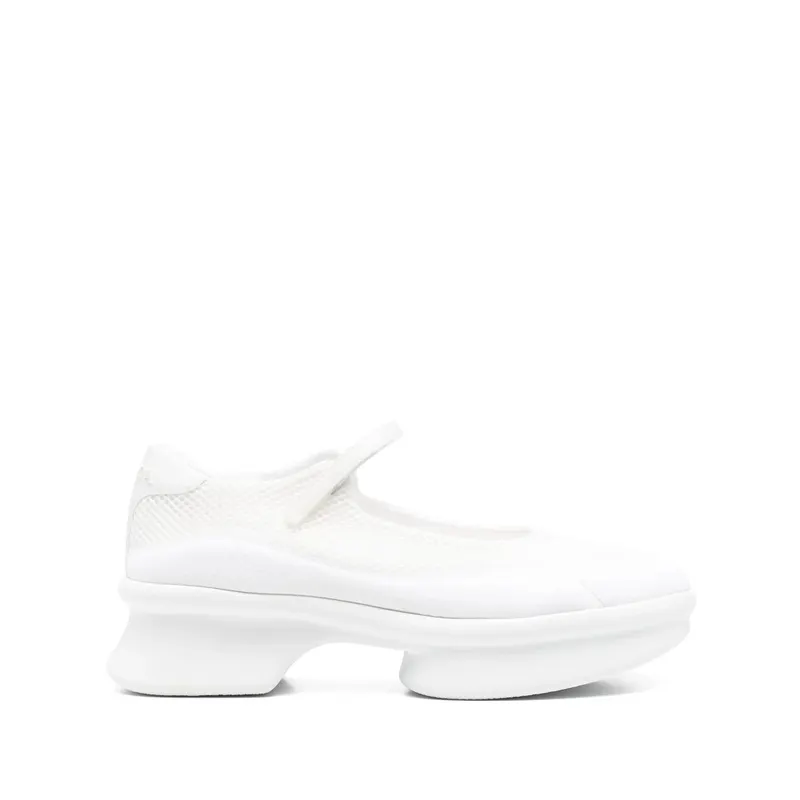 Prada Logo-detail Round-toe “White” | 1F111O F 050 YZU F0009