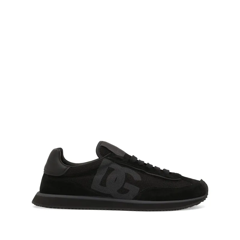 Dolce & Gabbana Mixed-material DG Cushion “Black” | CS2288 A5355 8B956