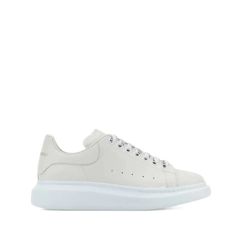 Alexander Mcqueen Oversized Leather Lace-up “White/Black” | 553680 WIAIG 9007