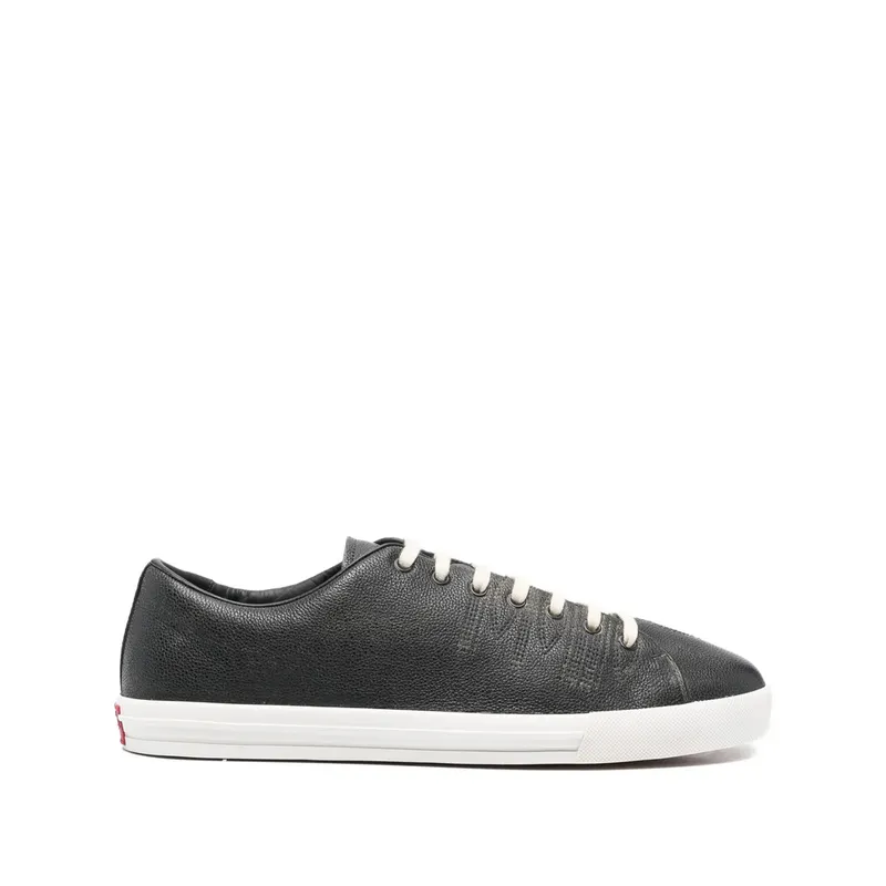 Prada Aged-effect Lace-up Low-top “Black” | 2EE448 F G001 3LRE F0632