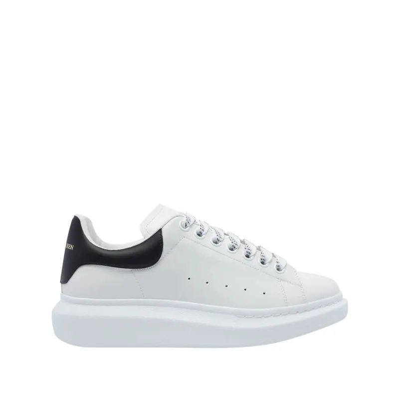 Alexander Mcqueen Oversized Leather Lace-up “White/Black” | 553680 WIAIG 9061