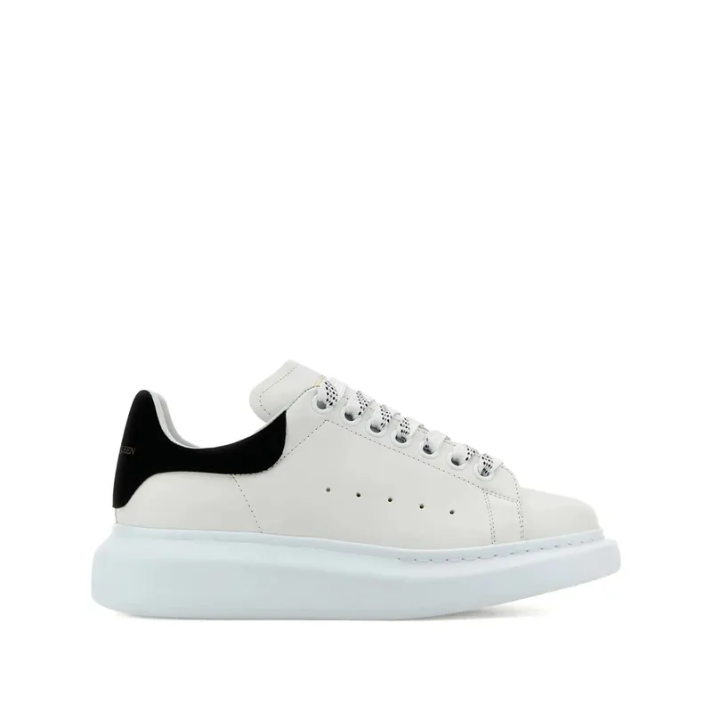 Alexander Mcqueen Oversized Leather “White/Black” | 553770 WIAIH 9061
