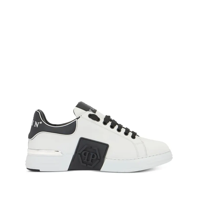 Philipp Plein Logo Plaque Low-top “White/Black” | USC0904 PLE005N 02
